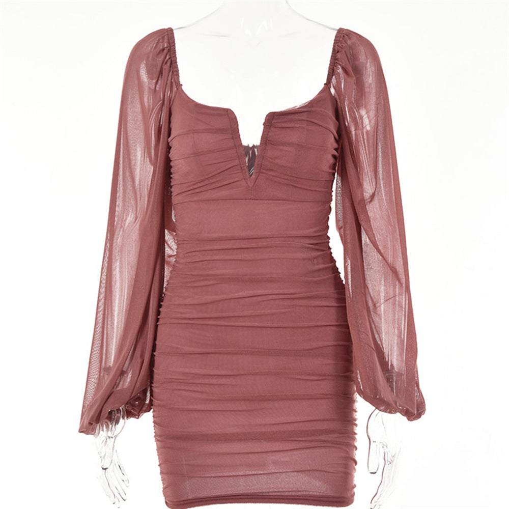 Sexy V Neck Summer Backless Mini Dresses