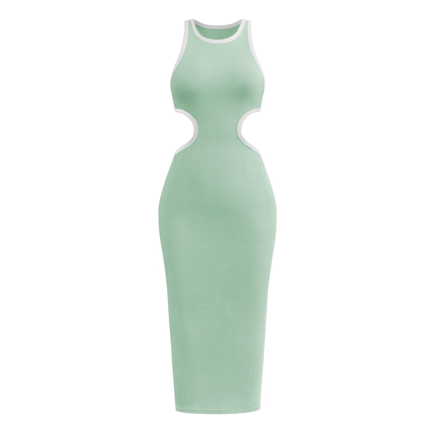 Sexy Backless Knitted Sheath Midi Dresses
