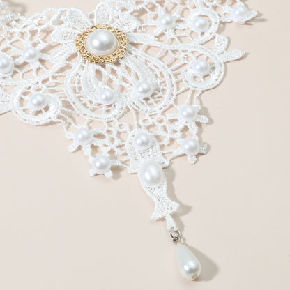Fashion Lace Women's Necklace Simple Black Collarbone Chain Fake Collar Jewelry