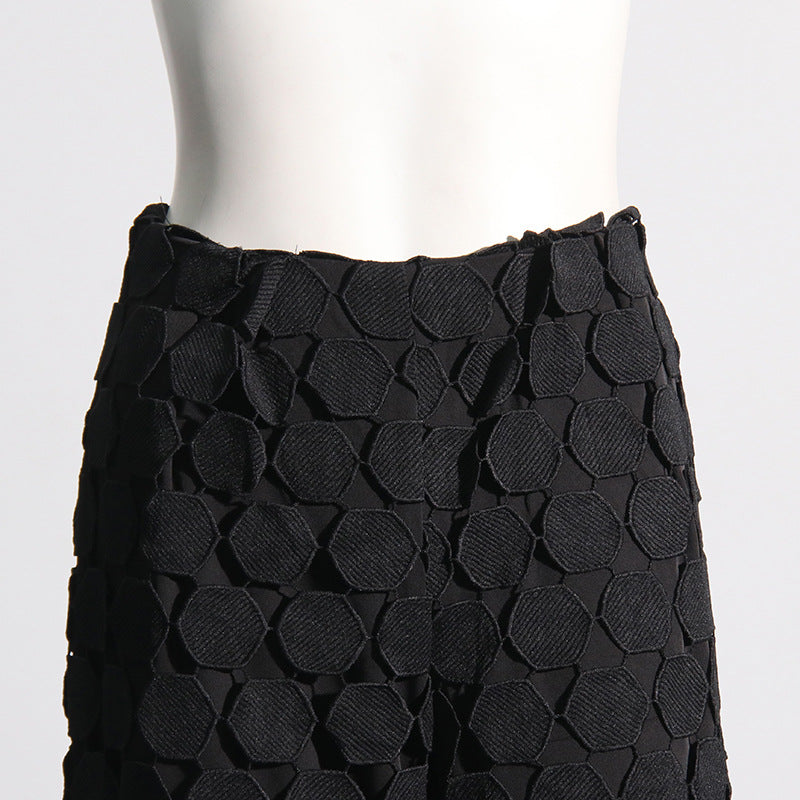 Designed Fashion Round Shaped Wide Legs Pants