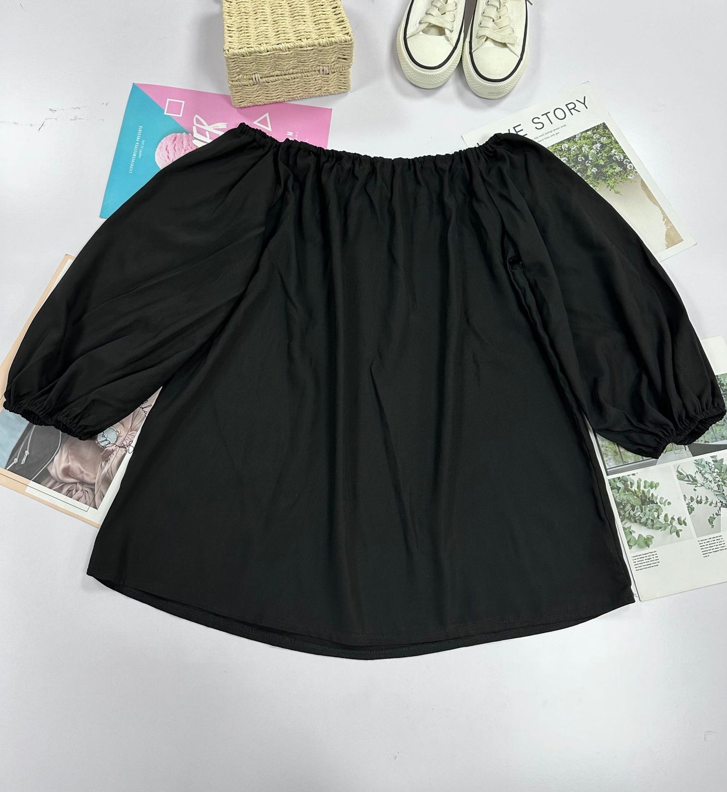 Casual Off The Shoulder Long Sleeves Blouses Shirts