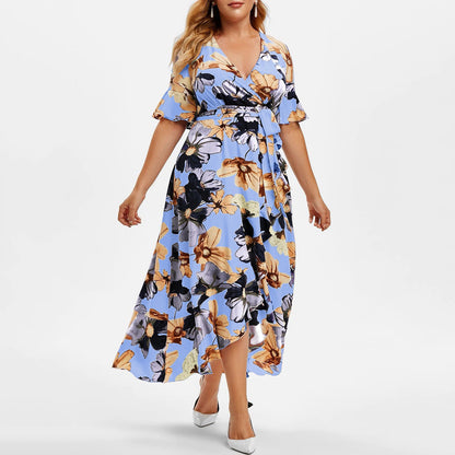 Casual Boho Irregular Plus Sizes Summer Women Dresses