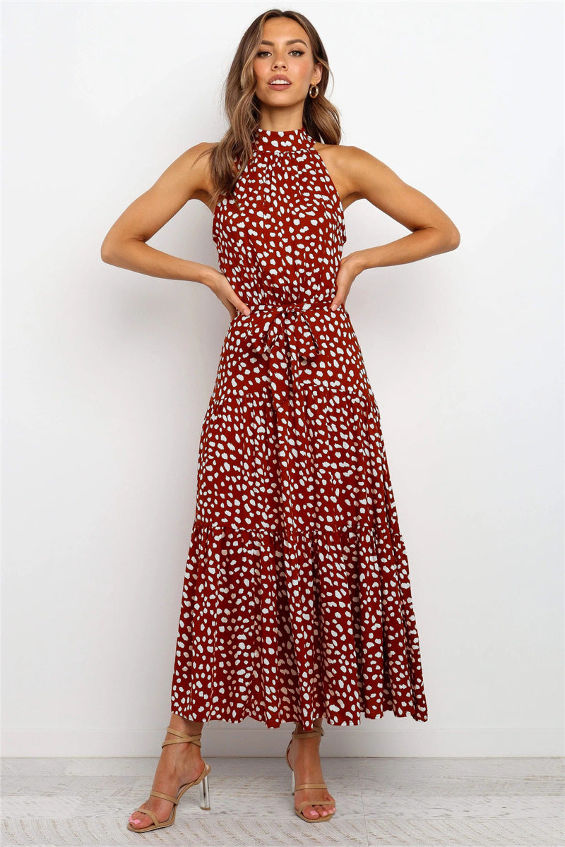 Casual Halter Summer Long Dresses