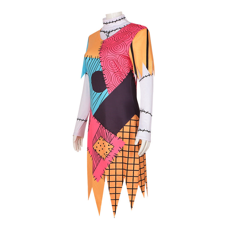 The Nightmare Before Christmas Sally Sky Cosplay Costume