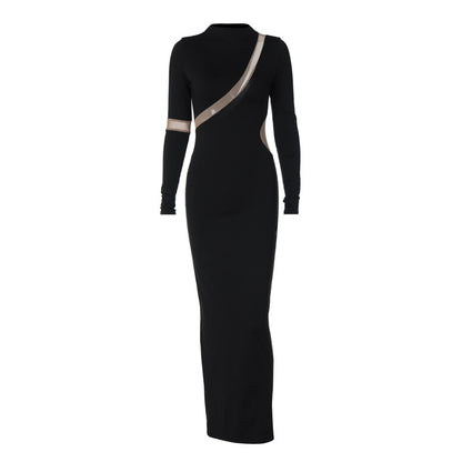 Sexy Fashion Backless Long Sleeves Dresses