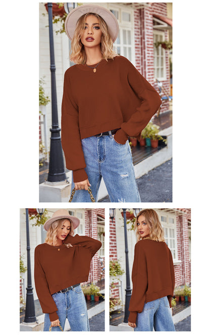 Fashion Round Neck Knitted Pullover Sweaters