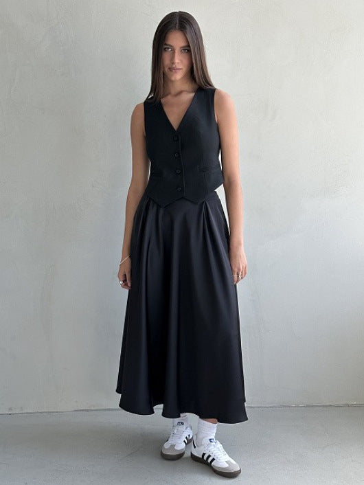 Fashion Satin High Waist Summer Skirts