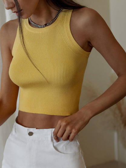 Sexy Summer Short Knitted Tank Tops