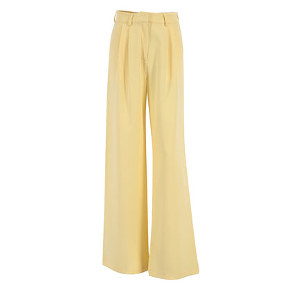 Casual High Waist Wide Legs Long Pants for Women