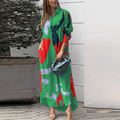 Casual Long Sleeves Shirts Dresses