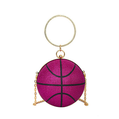 Fashion Chain Basketball Shaped Evening Bags