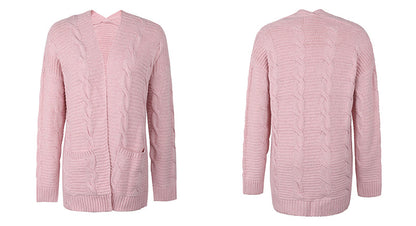 Fashion Twist Knitted Cardigan Coats