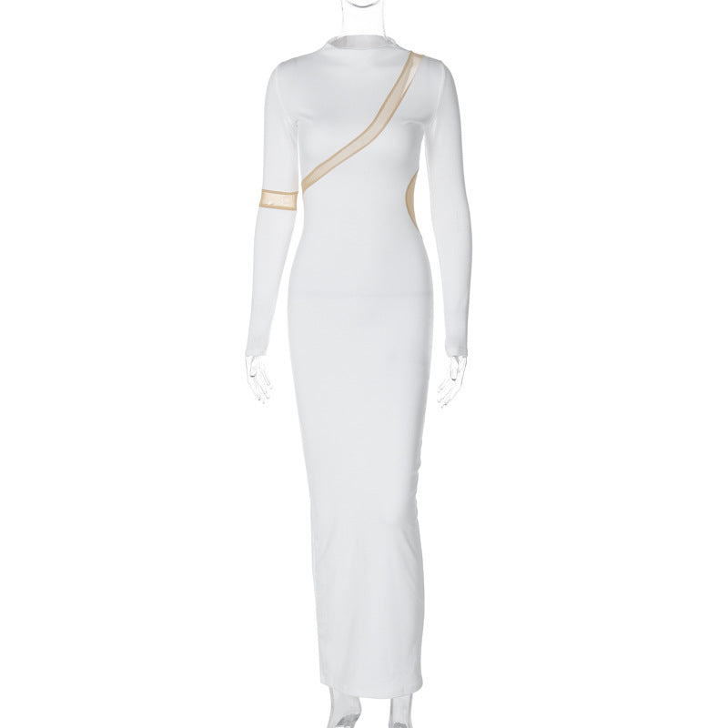 Sexy Fashion Backless Long Sleeves Dresses