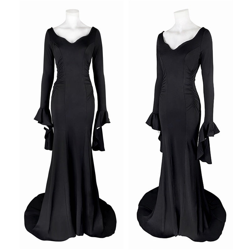 The Addams Family(2022 TV Series) Morticia Addams Cosplay Costume