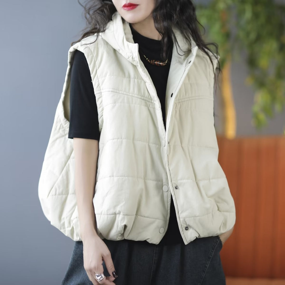 Casual Winter Sleeveless Cotton Vest