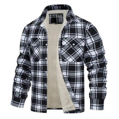 Casual Long Sleeves Thicken Shirts Jackets for Men