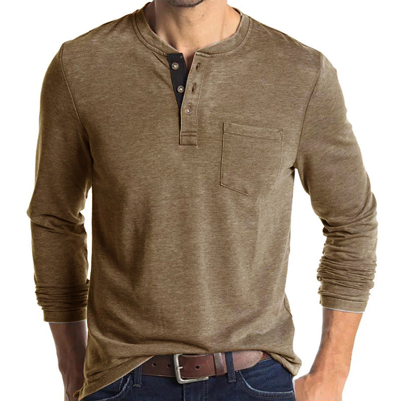 Casual Round Neck Long Sleeves T Shirts