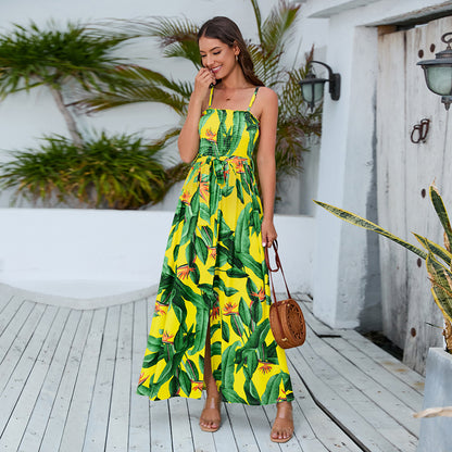 Summer Backless Summer Long Bohemian Dresses