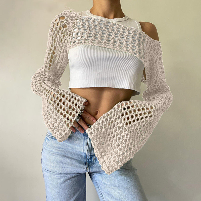 Casual Short Crochet Cover Ups