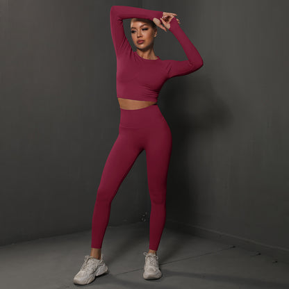 Fashion Simple Style Sports Yoga Suits for Women