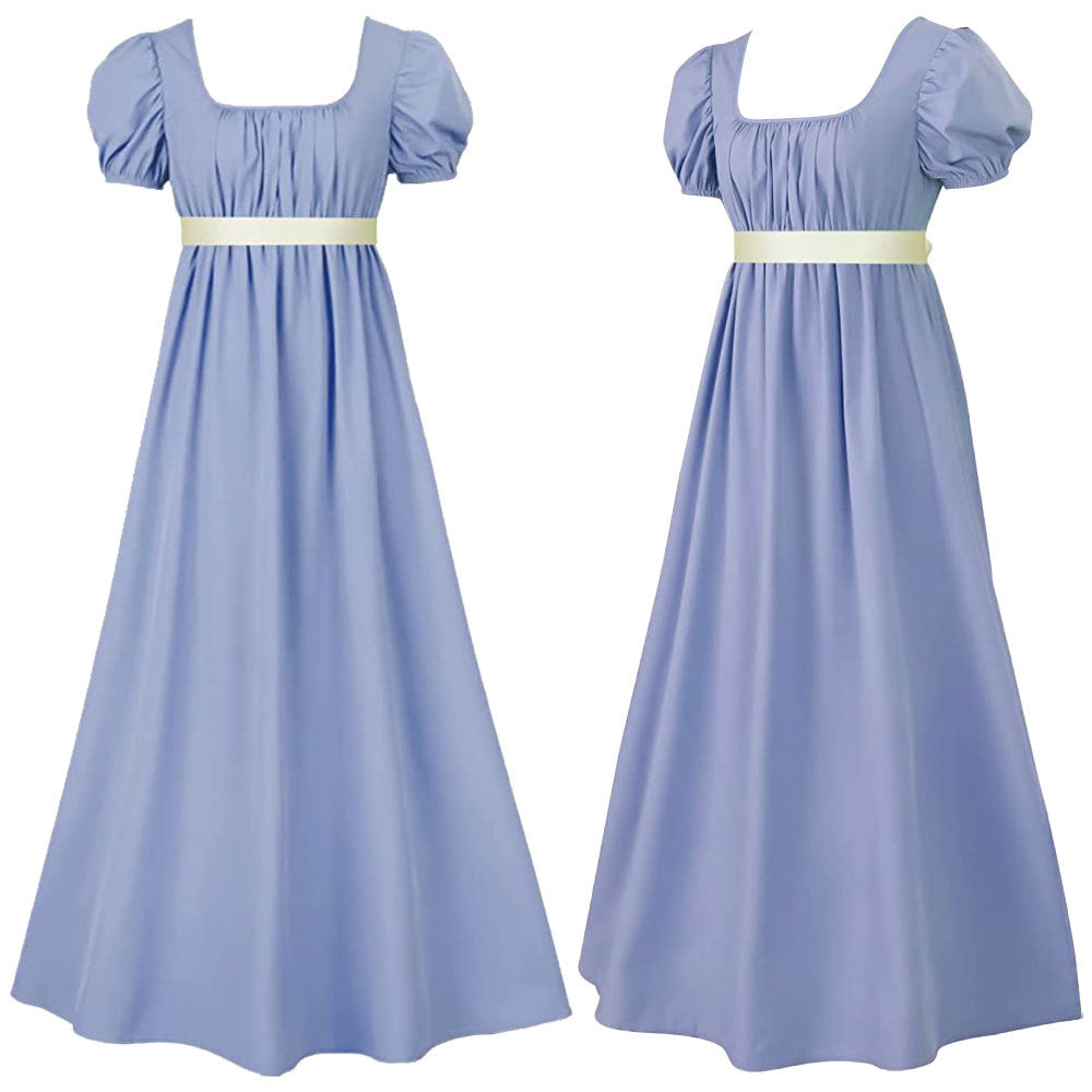 Bridgton Vintage Regency High Waist Victorian Prom Dress 1507