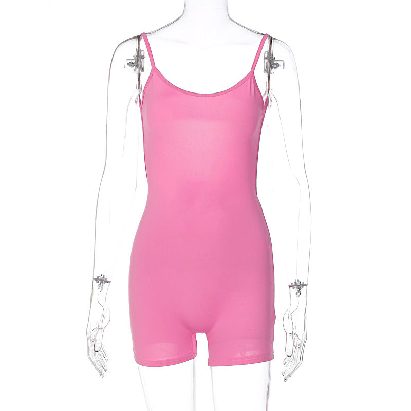 Sexy U Neck Sports Jumpsuits