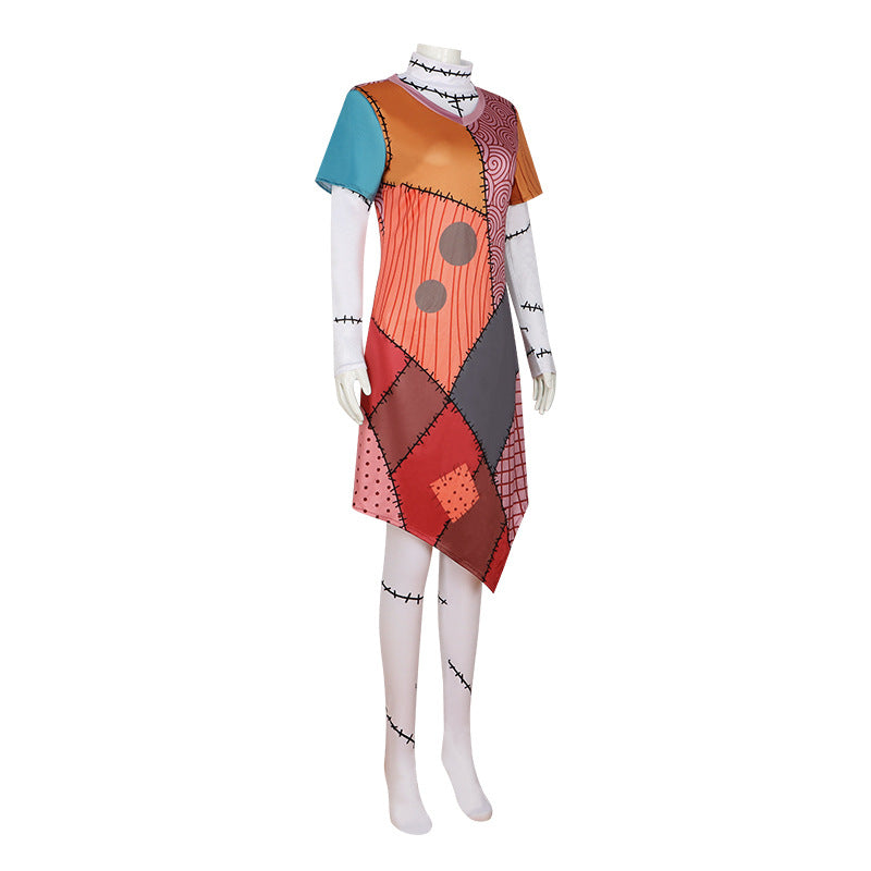 The Nightmare Before Christmas Sally Skellington Cosplay Costume