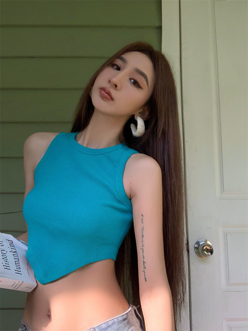 Summer Sexy Midriff Baring Short Tank Tops