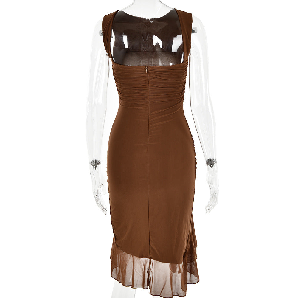 Sexy One Shoulder Summer Sleeves Sheath Dresses