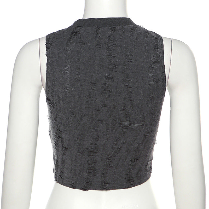 Sexy Summer Sleeveless Midriff Baring Tank Tops