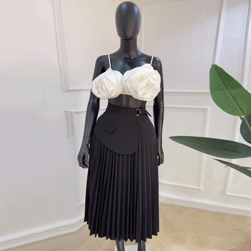 Designed Summer High Waist Irregular A Line Skirts