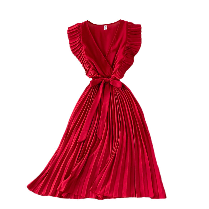Elegant V Neck Women Long Dresses