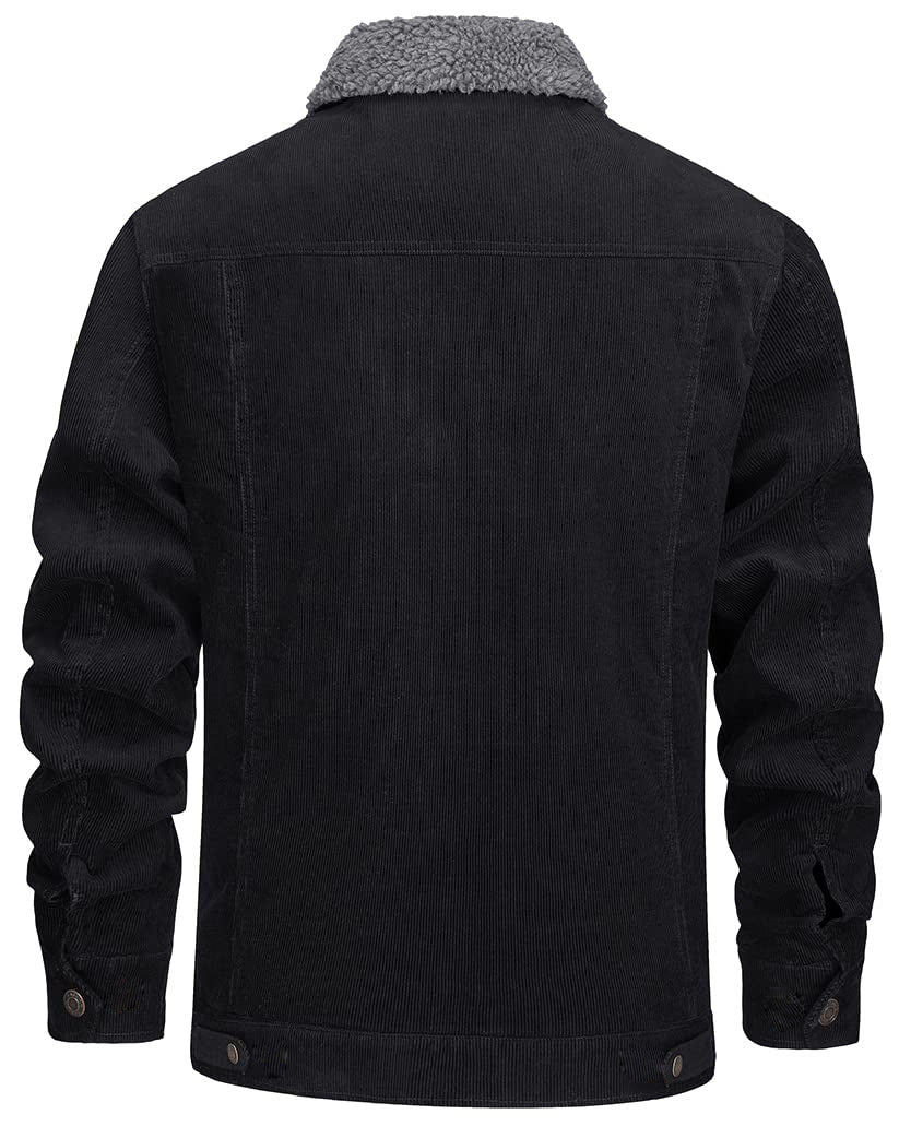 Casual Winter Long Sleeves Velvet Jacket Coats for Men