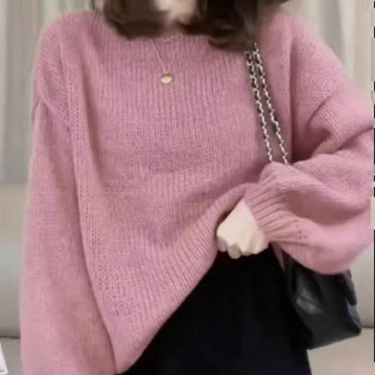 Colorful Long Sleeves Knitted Pullover Sweaters