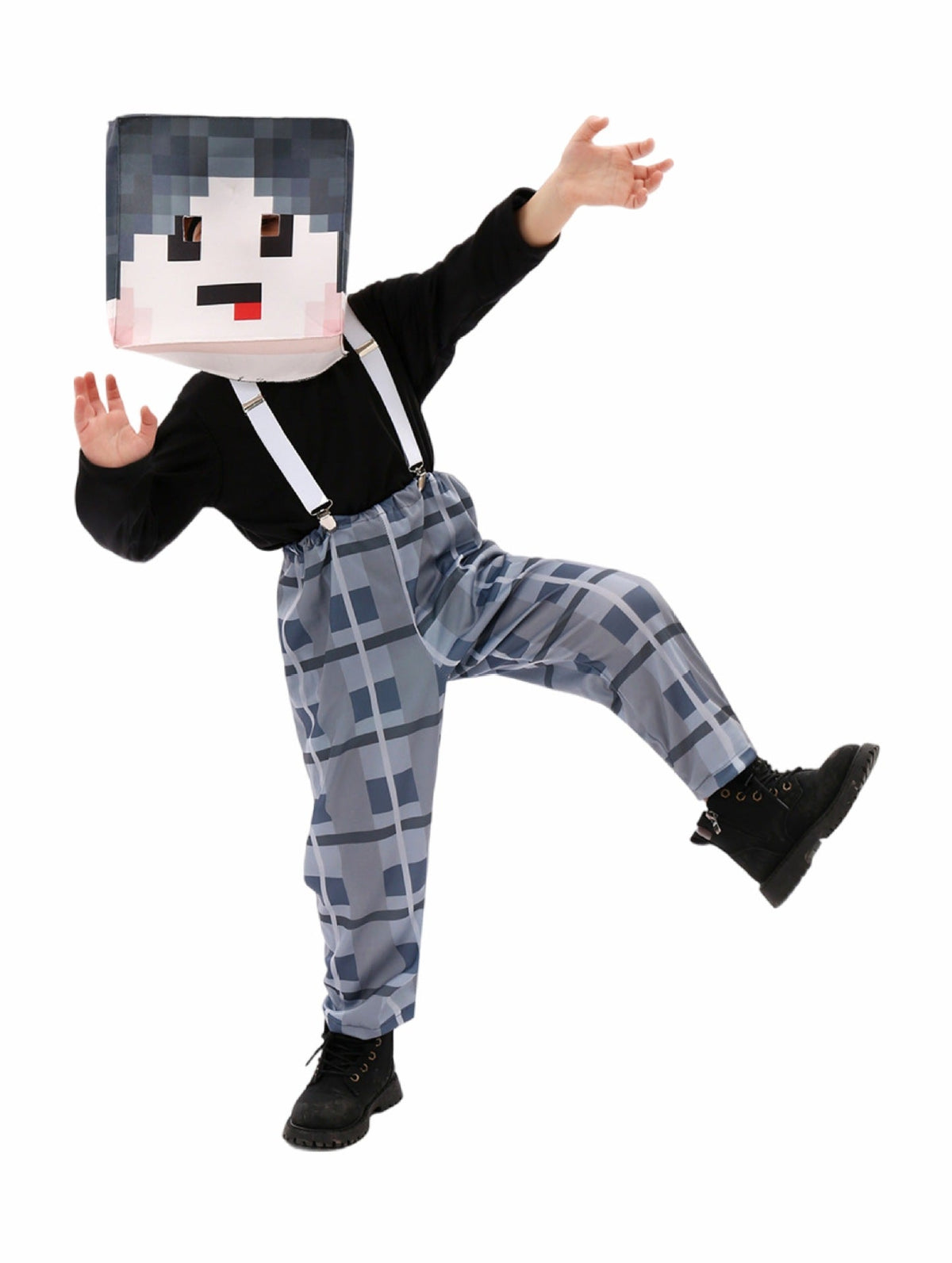 Minecraft Kids Cosplay Costume Holloween