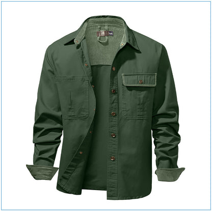 Casual Cotton Plus Sizes Long Sleeves Shirts for Men