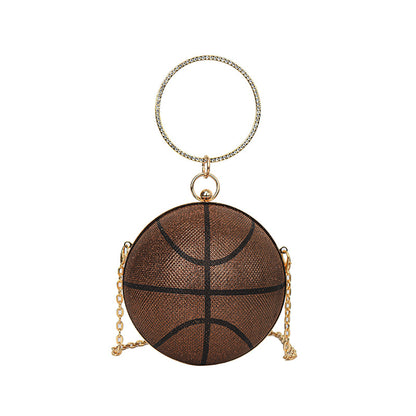 Fashion Chain Basketball Shaped Evening Bags