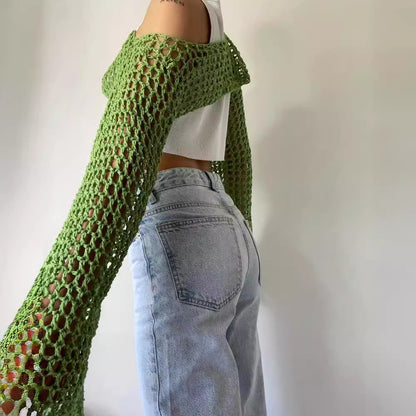 Casual Short Crochet Cover Ups