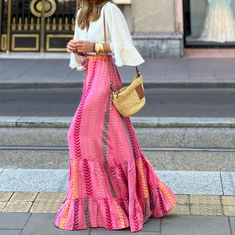 Bohemian Fall Long Skirts for Women