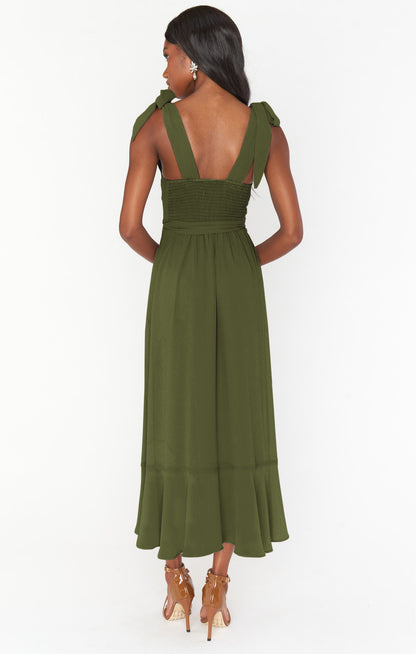 Fashion Summer Split Front Midi Dresses for Women