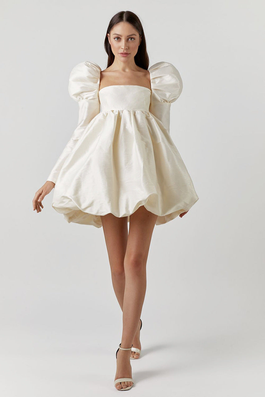 Lovely Satin Princess Mini Dresses for Women