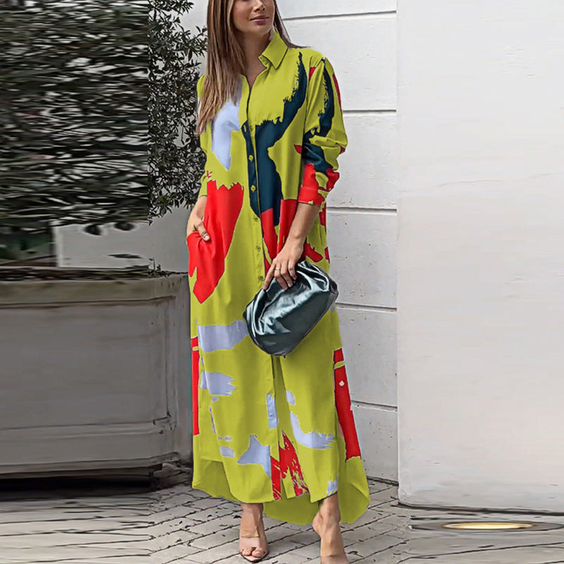 Casual Long Sleeves Shirts Dresses