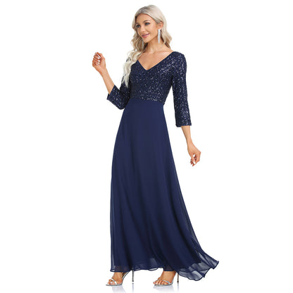 Elegant Chiffon A Line Evening Dresses/bridesmaid Dresses
