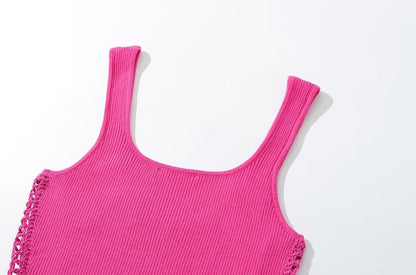 Fashion Crochet Knitted Midriff Baring Summer Tank Tops