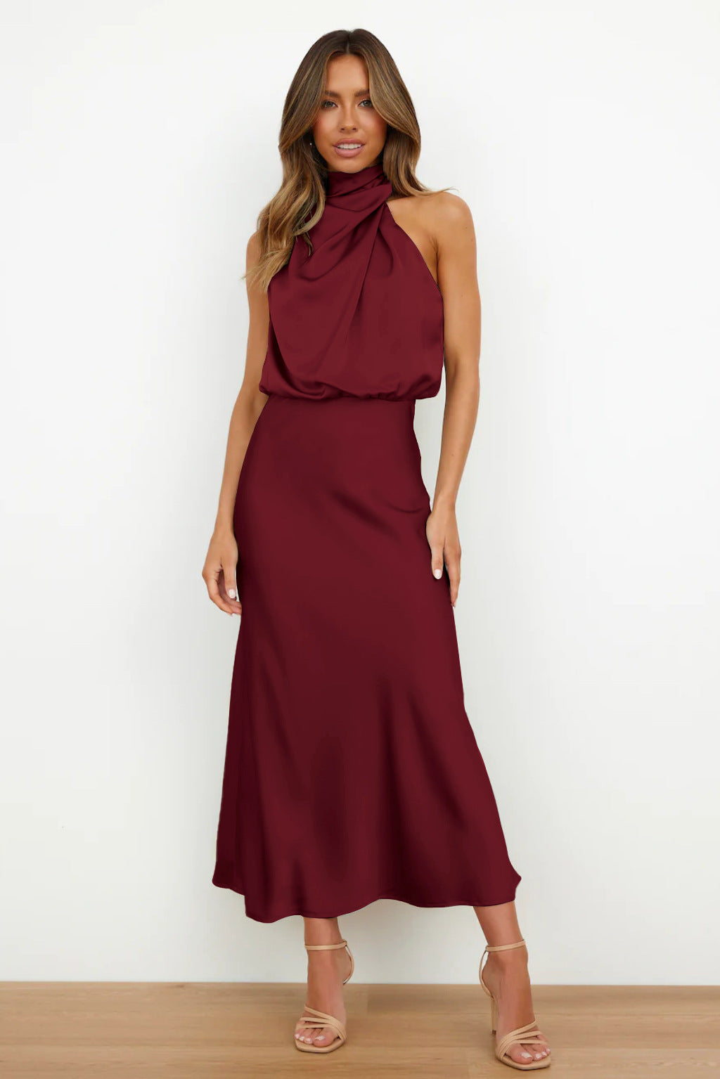 Sexy Halter Women Evening Party Dresses