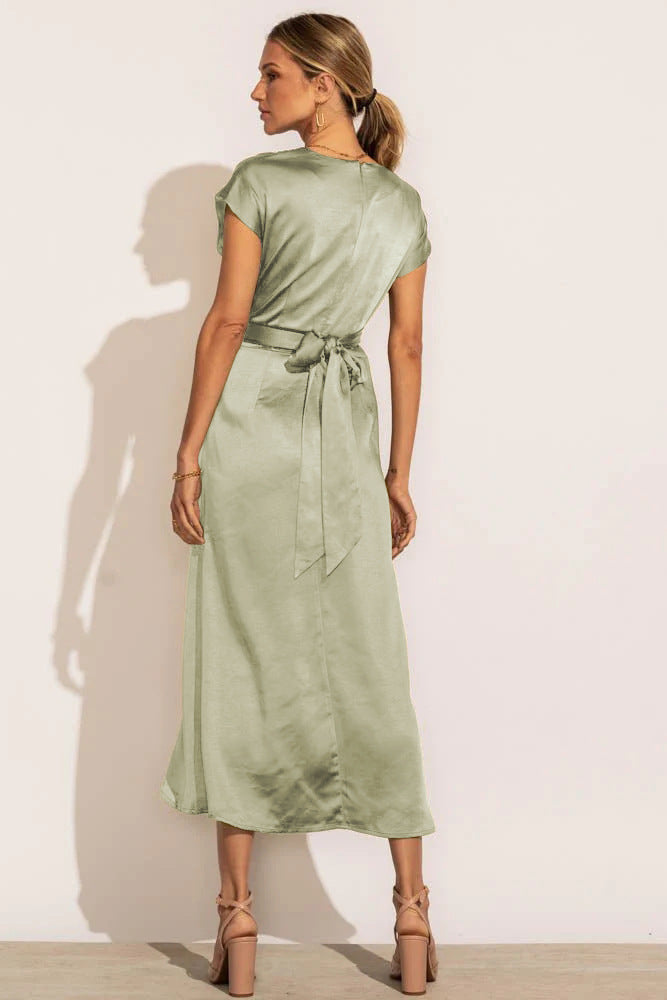 Fashion Summer Satin Evening Party Dresses