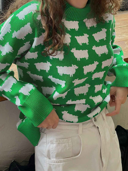 Casual Round Neck Pullover Sweaters