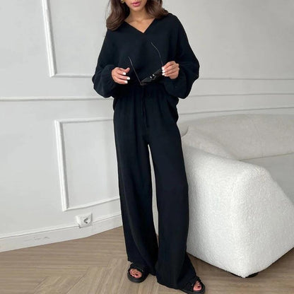 Trendy Women's Linen Two Piece Set with Long Sleeves for Stylish Casual Looks