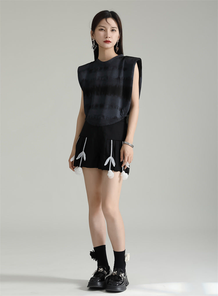Designed Drawstring Dyed Summer T Shirts