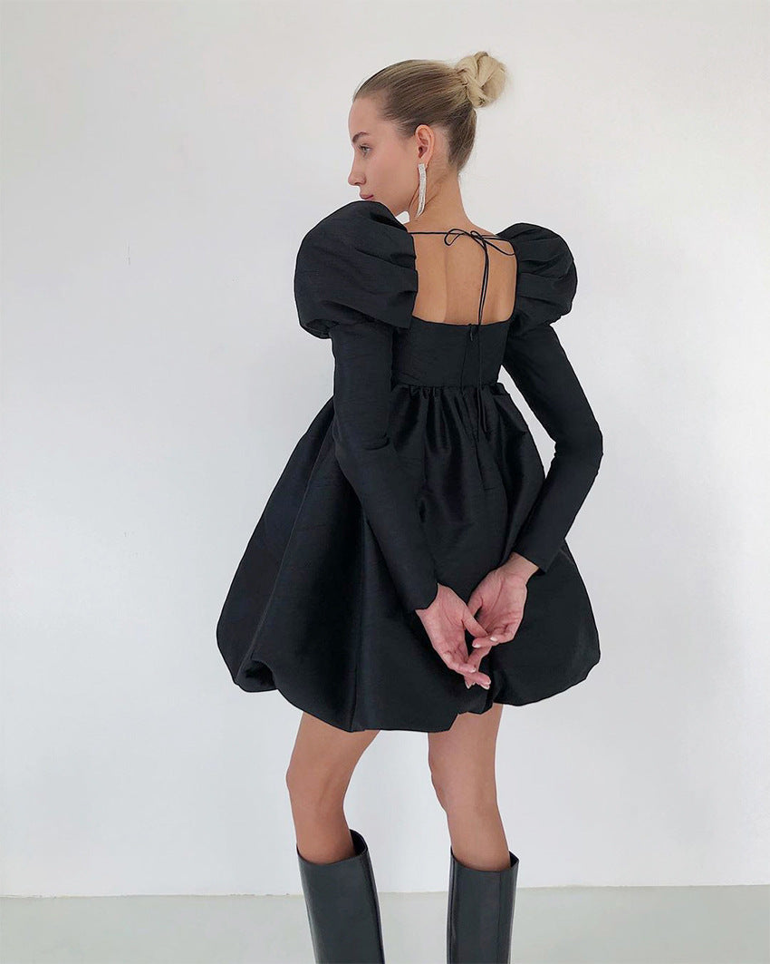 Lovely Satin Princess Mini Dresses for Women